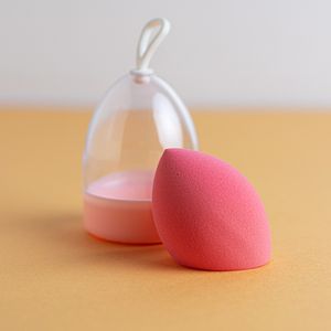 Esponja de Maquillaje con Estuche Rojo