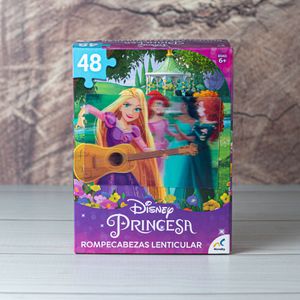 Rompecabezas Lenticular  48 Pzas Princesas Disney