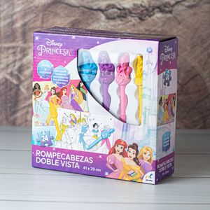 Rompecabezas Doble Vista 24Pzas Princesas Disney