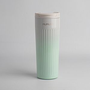 Vaso Isotérmico a Rayas Degradado Verde 500 Ml