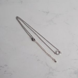 Collar con Dije Círculo Plateado
