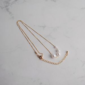 Collar con Perlas Dorado