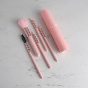 Set de Brochas de Maquillaje con Estuche 5 unidades