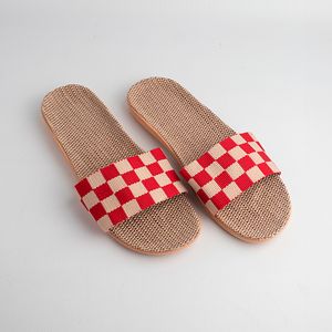 Sandalias Cuadros Modelo Rojo Talla 38-39
