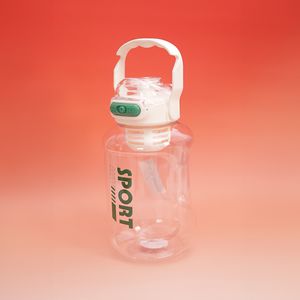 Botella Deportiva Portatil Con Sorbete Blanco Mil Seiscientos Ml