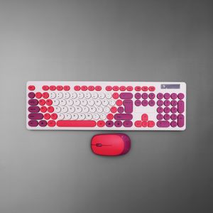 Set de Teclado y Mouse Inalámbricos Rojo