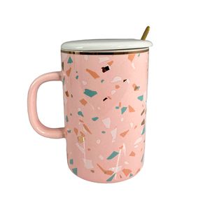 Juego Taza Con Tapa Y Cuchara Modelo Terrain