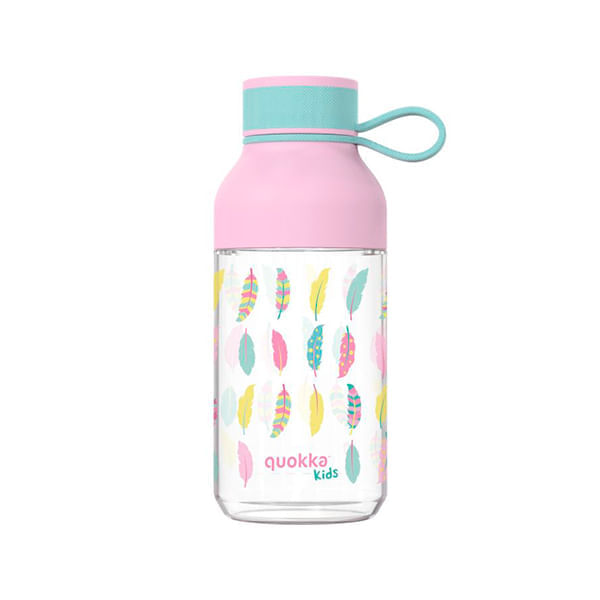 quokka-kids-ecozen-bottle-ice-with-strap-feathers-430-ml