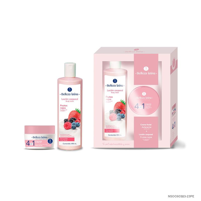 Locion-Corporal-Y-Crema-Facial-Belleza-Latina-Con-Filtro-Uv-Aclarante