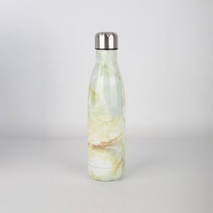 Botella Acero Inoxidable Verde Marmol 650 ml