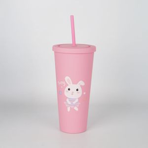 Vaso con Sorbete Diseño Conejita Rosa
