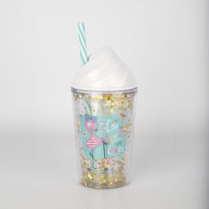 Vaso con Sorbete Blanco Flamenco