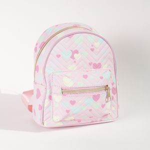 Mochila Corazones Rosada