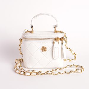 Bolso Cruzado Pequeño con Textura Blanco