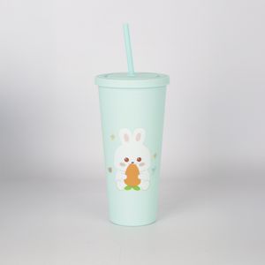 Vaso con Sorbete Diseño Conejito Celeste