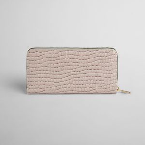 Billetera con Textura Crema