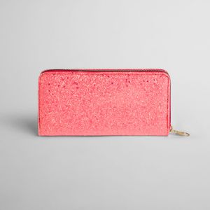 Billetera Diseño Brillante Fucsia