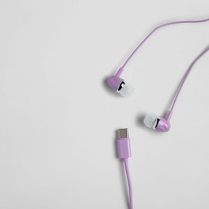 Auriculares con Conector Tipo C Morado