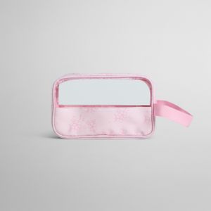 Neceser Transparente Flor de Cerezo Rosa Talla S