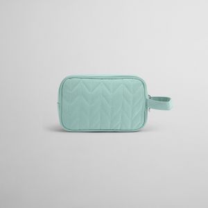 Neceser con Textura Espiga Verde Agua