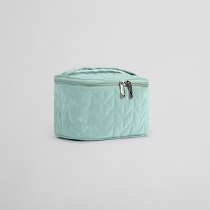 Neceser con Textura Espiga Verde Agua