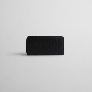Billetera con Textura Espiga Negra