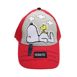 Gorro Snoopy Rojo y Gris
