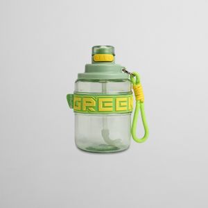 Botella Portátil con Sorbete Verde