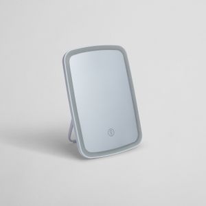 Espejo de Tocador con Luz Led Rectangular Blanco