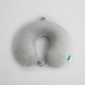Almohada Cervical de Espuma Viscoelástica en Forma de U Gris