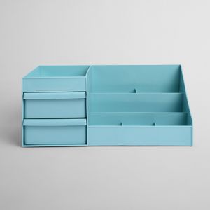 Organizador 2 Cajones Celeste