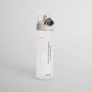 Botella Deportiva con Tapón Flip Gris 800ml