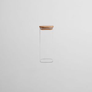 Recipiente de Almacenamiento Cuadrado de Vidrio 1000 ml