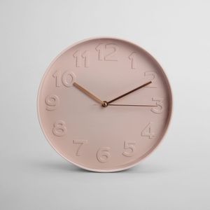 Reloj Circular Rosa Pastel