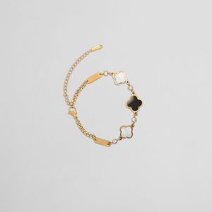 Pulsera Dorada Flores