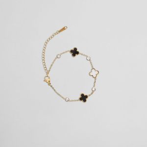 Pulsera Dorada Flores