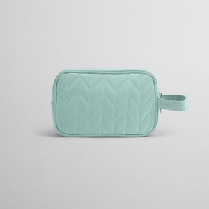 Neceser con Textura Espiga Verde Agua