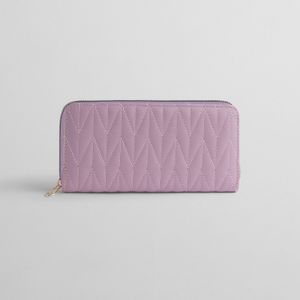 Billetera con Textura Espiga Lila