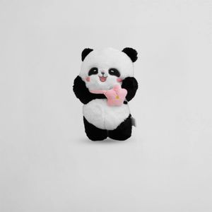 Peluche Cute Panda con Flor Rosa
