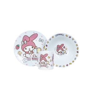 Set Vajilla de Cerámica My Melody 3 Piezas