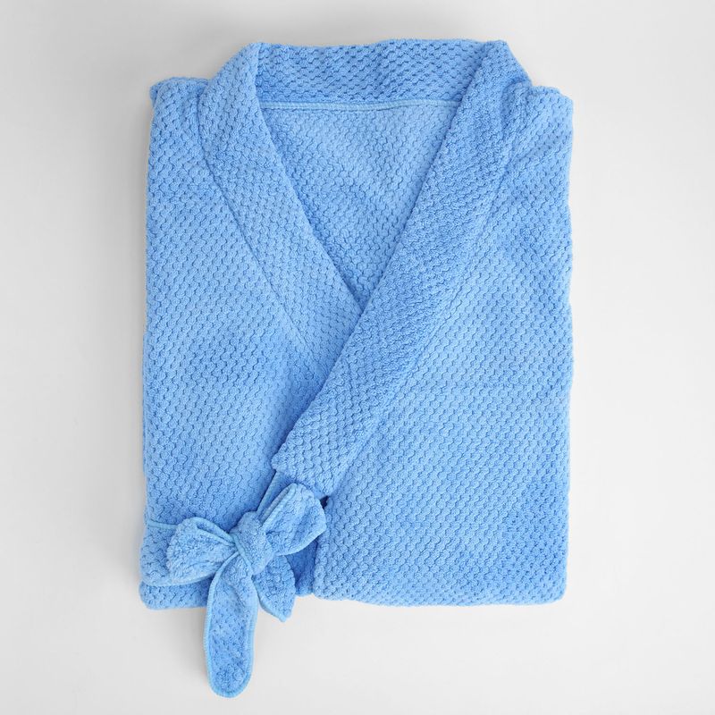 BATA-LARGA-CON-MANGAS-CORTAS-AZUL