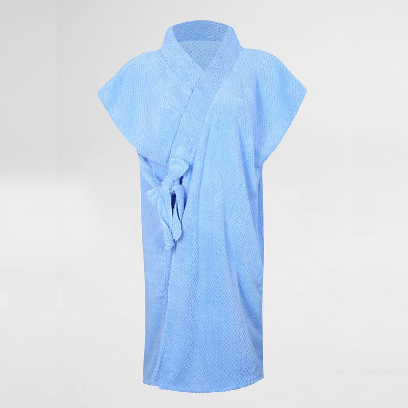 BATA-LARGA-CON-MANGAS-CORTAS-AZUL