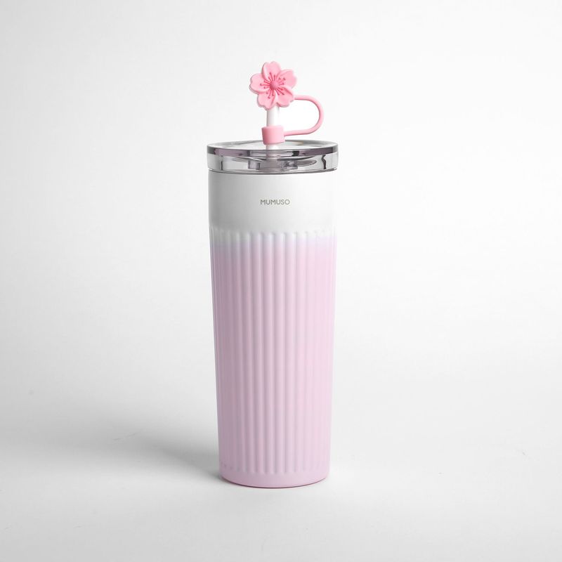 VASO-ISOTERMICO-ACANALADO-CON-SORBETE-CHERRY-BLOSSOM-COLLECTION-ROSA
