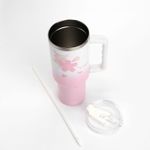 VASO-ISOTERMICO-CON-ASA-Y-SORBETE-CHERRY-BLOSSOM-COLLECTION-ROSA