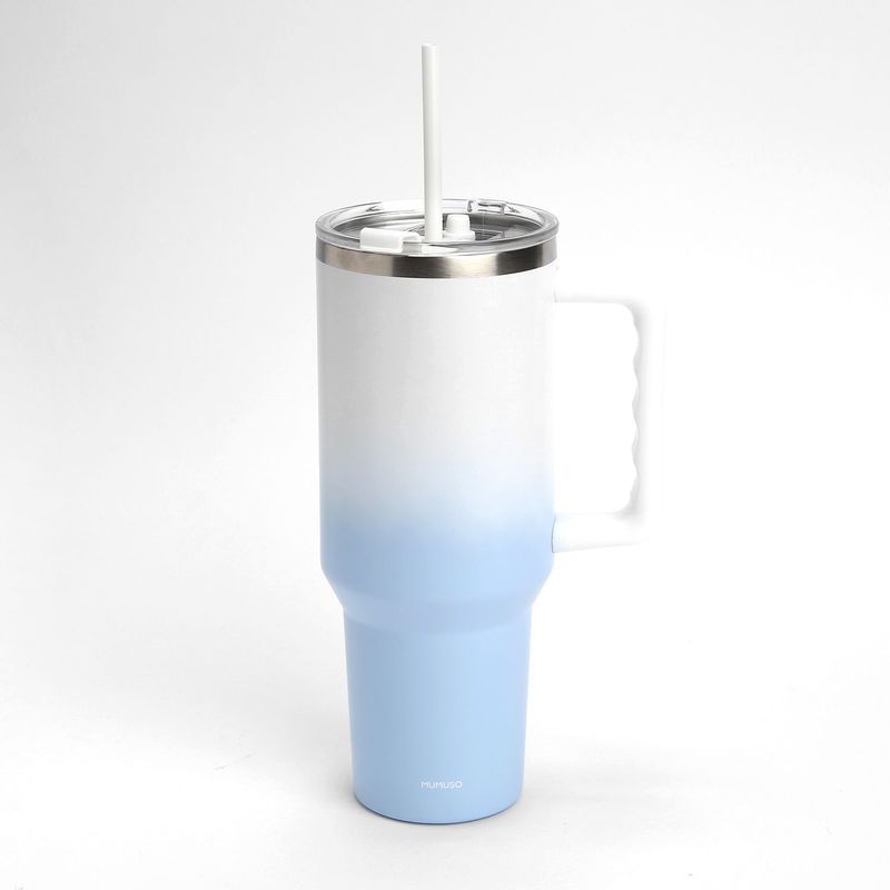 VASO-ISOTERMICO-CON-ASA-Y-SORBETE-CHERRY-BLOSSOM-COLLECTION-AZUL